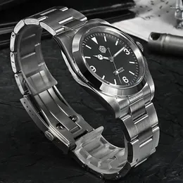 Kol saatleri San Martin 36mm Keşfet Serisi Vintage Men Sport Watch Luxury Sapphire PT5000 Otomatik Mekanik Bilek 10Bar Dalgıç BGW-9