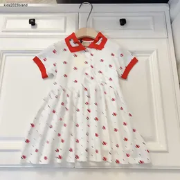 designer baby clothes kids dress Heart shaped hollowed out lapel girl Dress Size 100-160 CM high quality Star printed all over skirt Mar08