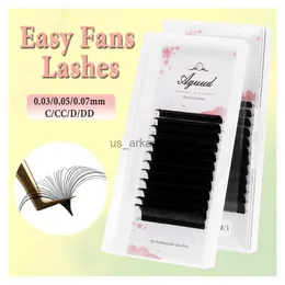 Falsche Wimpern Aguud Easy Lüfter Faux Mink Volumen Wimpern Erweiterungen Kaschmirwimpern Erweiterungen Wispy Auto Lüfter Easy Fanning Volume Lashes Supplies HKD230817