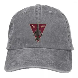 Boll Caps USSR Union of Sovjet Socialist Republics Multicolor Hat toppade kvinnors mössa MIG 21 Fiskbädd Personliga visirskyddshattar