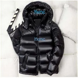 Maza moda w dół płaszcza zimowe damskie kurtki Klasyczne z kapturem Parkas Coats Stylowy wzór wiatroodporna odzież wierzchnia 3xl 4xl 5xl SLG4