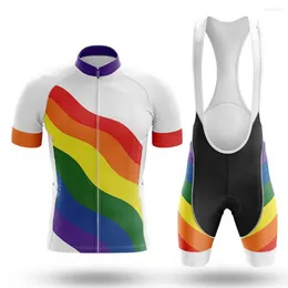 Set da corsa Pride Cicling Set di pezzetti Shorts Bike Bike Caglieria per maniche per biciclette a manicotto Ciclo in discesa in discesa MTB Mountain Suit