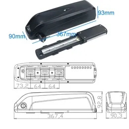 Coop Cycles G1 G2 Hailong 36V 48V Electric Down tube Battery 11.6Ah 12Ah 13Ah 14Ah 15Ah 17.5Ah Nakamura E-cliff E-city ltd