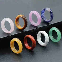 Anéis de banda anéis de pedra natural círculo de pedra ring rings rings colar branqueado pingente conectores de pingentes de diy fabricação de jóias acessórios j230817