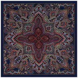 Eşarplar 130cm Vintage Büyük Kaju Marka Şalları Twill% 100 İpek Square Kadın Moda Bandana Tasarım Kerchief Eşarp Plaj Havlu Echelpe 230817