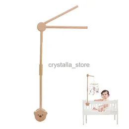 1PCS Newborn Wooden Bed Bell Bracket Set Hanging Rattles Toys Hanger Baby Crib Bed Bell Bracket Toy Accessories HKD230817