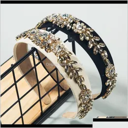 Accessori per la testa Accessori barocchi Court Wind Super Flash Rhinestone Glass Diamond Flower Band Female X4KIV JA9OG Delivery Delivery Jewelry hai dhqnh