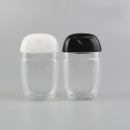 Bottiglia per disinfettante per le mani da 30 ml Piega di plastica in plastica rotonda bottiglia per bambini per bambini