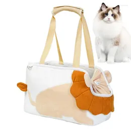 Hundeträger Haustasche Katze Schultertasche mit verstellbarem Riemen leicht für die Lieferungen von Vorräten