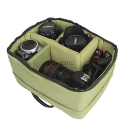 Kamera Çanta Aksesuarları Su Geçirmez İç Çantası Fotoğraf Ekipmanı Koruyucu Ekler Bölmeler DSLR Lens Şok geçirmez Dahili Safra HKD230817