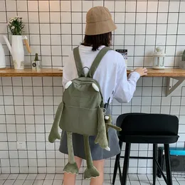 Okul çantaları Japon kawaii sırt çantası kadınlar mochila feminina sac a dos femme kurbağa mochilas bolsos arka paketi seyahat çantası 230816