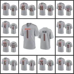 Jerseys Chicago'''m''men 34 Walter Payton 9 Jaquan Brisker 1 Justin Fields 10 Chase Claypool Women Youth Gray Gray Game Game Jersey