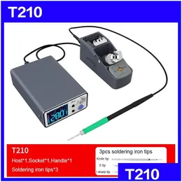 مجموعة أدوات الطاقة JC AIXUN T3B Soldering Station دعم T115 T210 مقبض مقبض اللحام نصائح الحديد DIGTAL