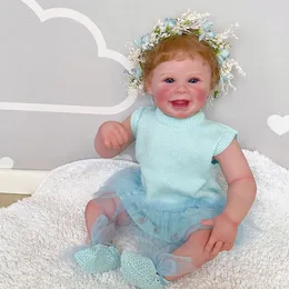 Dolls 20inch 50cm born Doll Reborn Harper Lifelike Soft Touch Cuddly Body Handmade with Genesis Paint Visible Veins Multiple 230816