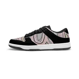 Fashion Custom Muster DIY Schuhe mit großer Größe brauner Schuhe Herren Womens Team Neue schwarze weiße rosa lila Trainer im Freien Sneakers 36-48 27216