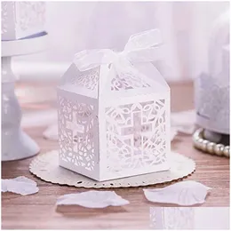 Bevorzugung Halter White Cross Candy Box Geschenktüte Taufe Taufe Baby Boy Girl Religion Kirche Erste Kommuniondekoration Drop liefern Dhndh