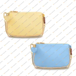 BASS Coin Pulses Designer Luxury Mini Pochette AccessOires Wallet Key Borse Credit Card Card Shotome Specchio M81940