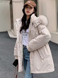 Women's Down Parkas Handmade Dove Cotton Lining Winter Jacket Women's Coat Cotton Lining Fur Hooded Parka Short Inflatable Jacket Chiffon Women's Coat Z230817