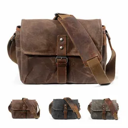 Kamera -Taschenzubehör Retro Canvas Leder DSLR -Kamera -Tasche für Canon EOS R RP R5 R6 R7 R8 90D 2000D 850d Nikon Z5 Z6 Z7 D3500 A1 A9 A7 IV III HKD230817