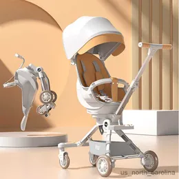 Barnvagnar# Baby Barnvagn kan sitta och lägga ner barnens vagnsbilskalpabla barnvagn Aluminium Frame Chair Baby Strolle R230817