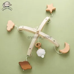 Baby Mini Bed Bell Stand Crib Hanging Decoration Easy Mounting Wooden Bracket Newborn Accessories Toddler Musical Toys DIY HKD230817