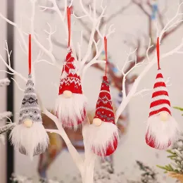 Julprydnader handgjorda svenska tomte nissar plysch skandinavisk jultomten julgran hängande dekoration hem dekor