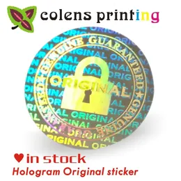 Other Decorative Stickers custom hologram stickers WARRANTY VOID IF REMOVED security Original Silver laser Holographic label printing 22CM 2000PCSbag 230816