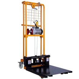 Electric forklift miniature stacker small electric lift manual truck light household battery loading and unloading truck