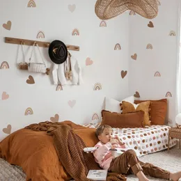 Naklejki ścienne Funlife Serce Wall Kalekacze Boho Rainbow Wall Naklezywa