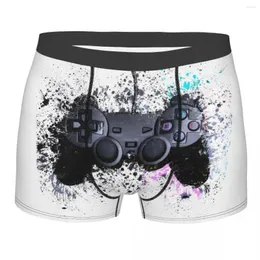 Underpants Men's Gaming Controller Underwear Video Game Gamer Console Gamepad Funny Boxer Shorts Panties Homme Plus Size