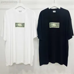 メンズTシャツ良い品質2023SS VetementsアメリカンドルファッションTシャツ男性1 1 VTM女性半袖ビンテージTシャツ