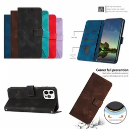 Triangle Vertical Leather Wallet Cases For Iphone 15 Plus 14 13 Pro Max 12 11 XR X XS 7 8 Fashion Lines Cash ID Credit Card Holder Kickstand Flip Cover Book Pouch Strap