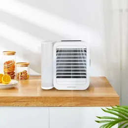 Diğer Ev Bahçesi Microhoo Mini Taşınabilir Klima Fan Soğutucu 1000ml Aromaterapi Esansiyel Yağ Difüzör Hızlı Soğutma Nemlendiricisi Hanehalkı 230817