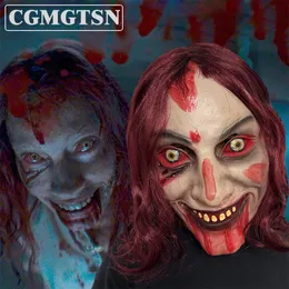 Imprezy maski cgmgtsn unisex przerażający maska ​​duchów film Evil Dead Rise Horror Demon Demon Lateks Mask Halloween Cosplay Prop 230816
