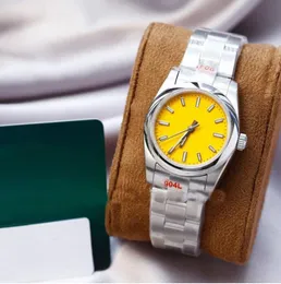 여성 데이트 조정 31mm 여성을위한 녹색 영구 시계 시계 자동 운동 시리즈 번호 카드 사파이어 유리 맞춤형 NFC 기능 -05