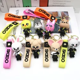 Skzoo Wandering Childrening Keychain Leeknew Hyunjin Cartoon Doll Charm Bag Pinging 8 Styles Fast Ship