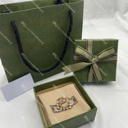 Anelli di band designer donne anelli di strass completo con anelli a doppia lettera per regalo