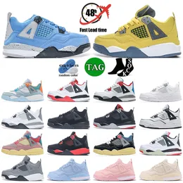 2023 New Fashion Basketball 4S Cool Gray Gray Redowike Shoes Shools Switch Sneakers University Blue Black Cat 4 4s for Kids Jumpman Youth Boys Big Lig 35