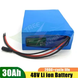 Rechargeable 48v 30Ah Lithium Ion Battery Pack 3.7V Li-ion Cells With BMS for 3000W Ebike Scooter Power Tools+5A Charger