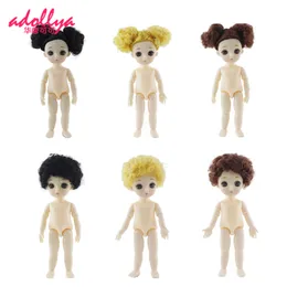 Dockor Adollya BJD Doll Body 16cm Naked Ball Foged Swivel Mushroom Head 13 MOVABLE JOANTS 3D EYES 112 230816