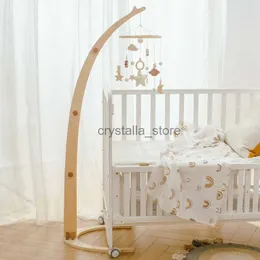 Baby Mobiles Crib Music Rattles Montessori Toys Cartoon Bear Soft Felt Star Moon Hanging Bell Education Toys Toys Bell HKD230817