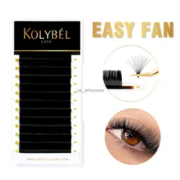 Falsche Wimpern Kolybel Easy Fanning Lashes Extension Austomatische Blütevolumen Schnelles Blüte Self-Making-Volumen weiche natürliche Faux-Nerz Wimpern HKD230817