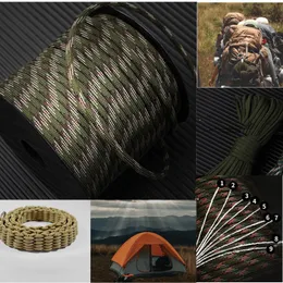 Corde Paracord 6mm - 5m à 30m - Polyester Résistant - Pour Camping, Survie, Bricolage, Bracelets DIY
