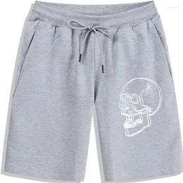 Men's Shorts COOLMIND Cotton Short Sleeve Skull Print Man Casual Loose Cool Tops