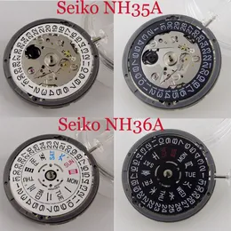 أدوات الإصلاح مجموعات NH35 NH36 Automatic Mechanical Movement Day/Date Display for 3/3.8/4 O'Clock Crown Watch Accessories Second 230817