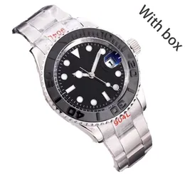 Originale Rolxs Men Watch Designer Watchs Yacht di alta qualità da 41 mm Maschio Automatico in pelle da maschio 904L in acciaio inossidabile in acciaio inossidabile con box business Montre Blue Dial Wat