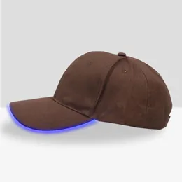 Ball Caps Men's And Women's LED Luminous Outdoor Sunshade Mountaineering Sunscreen Baseball Cap Big Bill Visor 2009