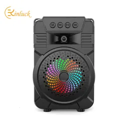 Mikrofonlar Kinglucky Bluetooth S er Dış Mekan Taşınabilir Kare Dans Mikrofon K Kartı Bilgisayar Subwoofer TWS SES 230816