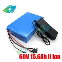 60V 15.6Ah Lithium-ion Battery 15Ah BMS for two Wheel Foldable citycoco escooter bike 1500w 750w Replacement +2A charger