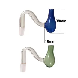 Newest Glass Oil Burner Bubbler Smoking Bowl Downstem 10mm Male Down Stem Bowls Slide for Hookah Bong Wholesale